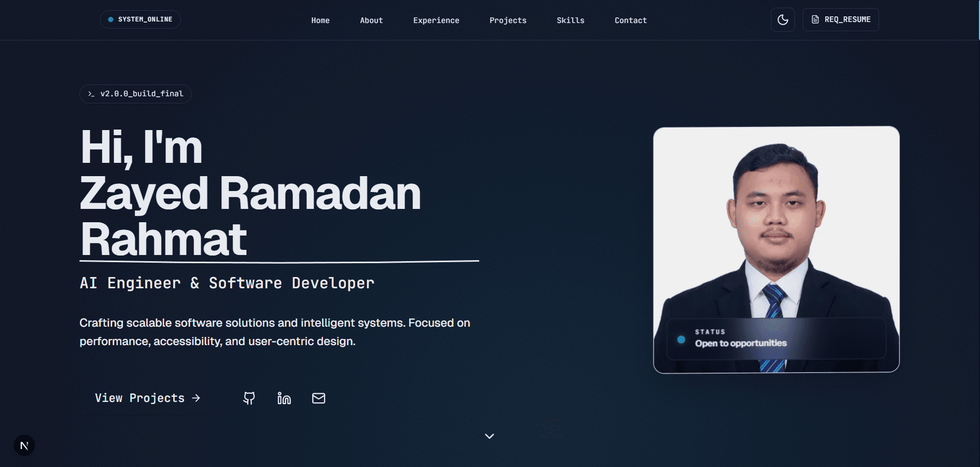 Personal Portfolio Website